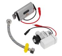 AUTSUPPL Vanne de Chasse Urinoir à Capteur Automatique Valve de Chasse Électronique avec Panneau Abs Kit Dc Économie Eau Installation Adaptable pour Toilettes et Lieux Publics