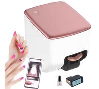 AUTUMFLATGAO 3D Intelligente Imprimante pour Ongles, Imprimante Ongle Numérique Portable 4800 Dpi, Nail Printer Machine, Compatible Wi-FI/App/DIY, pour La Beauté Et Les Soins Personnels
