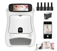 AUTUMFLATGAO Imprimante 3D pour Nail Art Automatique, Imprimante Ongles Nail Art à écran Tactile, Plus De 1000 Motifs, Exécution en 10 Secondes, Compatible Wi-FI, USB Et DIY
