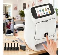 AUTUMFLATGAO Imprimante 3D pour Ongles, Imprimante Ongles Nail Art, Nail Printer Machine, 30s Terminado, Plus De 1000 Photos, Compatible Wi-FI/DIY, pour La Beauté Et Les Soins Personnels