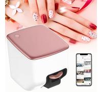 AUTUMFLATGAO Mini Imprimante pour Ongles, Imprimante 3D pour Nail Art, Nail Printer Machine Compatible Wi-FI/Application/DIY, 10 Secondes De Travail, pour La Beauté Et Les Soins Personnels