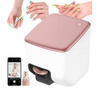 AUTUMFLATGAO Petit Kit D'imprimante pour Nail Art, Mobile Imprimante a Ongle, Mini Imprimante pour Ongles 4800 Dpi, Compatible Wi-FI/App/DIY, Nail Printer Machine pour Salon De Manucure à Domicile