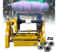 AUTUMFLATGAO Rouet électrique, Enrouleur De Fil Automatique, 12V Enrouleur De Pelote De Fil, Commutation Avant Et Arrière/Vitesse Maximale 800Tr/Min / 4oz Capacité,Yellow