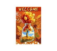 Autumn 12 X18 Inches Own Ensemble De Drapeaux De Jardin Double Face, 4 Saisons, Printemps, Été, Automne Et Hiver Drapeau Haute Qualité ""Nipseyteko