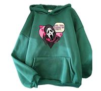Autumn and Winter Halloween Hoodie No You Hang Up Scream Hiver Unisexe Pull Printemps Automne Sweatshirt Vintage Harajuku Top(S-3XL)(6,M)