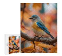 Autumn Bluebird Perch Puzzle 1000 Pièces Educa Jouet en Bois Cadeau Unique Décoration Intérieure Jeu Éducatif Challenge Toy Adultes Et Enfants À Partir De 14 Ans 500 PCS