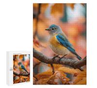 Autumn Bluebird Perch Puzzle 1000 Pièces Educa Jouet en Bois Cadeau Unique Décoration Intérieure Jeu Éducatif Challenge Toy Adultes Et Enfants À Partir De 14 Ans 1000 PCS
