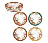 Autumn Breeze, Coffret 4 Assiettes à Dessert 19 cm - EASYLIFE