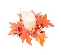 Autumn Candle Wreath Beautiful Fall Hangable Decorative