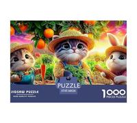 Autumn Cat Puzzle Adulte 1000 Pièces De Qualité Supérieure : Maîtrisez Le Défi du Puzzle Difficile - pour Un Large Panel Dès 14 Ans 38x26cm/1000pcs