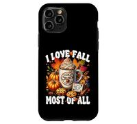 Autumn Coffee Mug Graphic for Women I Love Fall Most of All Coque pour iPhone 11 Pro