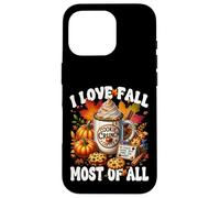 Autumn Coffee Mug Graphic for Women I Love Fall Most of All Coque pour iPhone 16 Pro