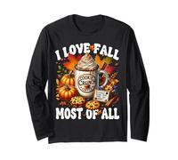 Autumn Coffee Mug Graphic for Women I Love Fall Most of All Manche Longue