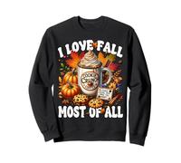 Autumn Coffee Mug Graphic for Women I Love Fall Most of All Sweatshirt