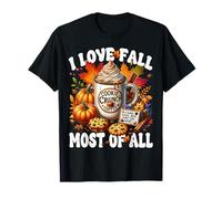 Autumn Coffee Mug Graphic for Women I Love Fall Most of All T-Shirt