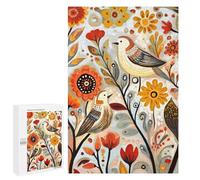 Autumn Floral Birds Art Print Puzzle 1000 Pièces Educa Jouet en Bois Cadeau Unique Décoration Intérieure Jeu Éducatif Challenge Toy Adultes Et Enfants À Partir De 14 Ans 1000 PCS
