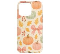 Autumn Flower Fall Pumpkin Bow Girl Women Fall Themed Coque pour iPhone 15 Pro Max