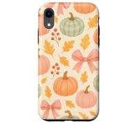 Autumn Flower Fall Pumpkin Bow Girl Women Fall Themed Coque pour iPhone XR