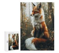 Autumn Forest Fox Puzzle 1000 Pièces Educa Jouet en Bois Cadeau Unique Décoration Intérieure Jeu Éducatif Challenge Toy Adultes Et Enfants À Partir De 14 Ans 300 PCS