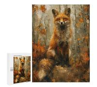 Autumn Fox in Forest-2 Puzzle 1000 Pièces Educa Jouet en Bois Cadeau Unique Décoration Intérieure Jeu Éducatif Challenge Toy Adultes Et Enfants À Partir De 14 Ans 500 PCS