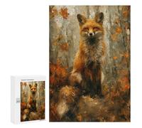 Autumn Fox in Forest-2 Puzzle 1000 Pièces Educa Jouet en Bois Cadeau Unique Décoration Intérieure Jeu Éducatif Challenge Toy Adultes Et Enfants À Partir De 14 Ans 300 PCS