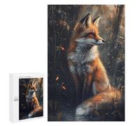 Autumn Fox in Forest-6 Puzzle 1000 Pièces Educa Jouet en Bois Cadeau Unique Décoration Intérieure Jeu Éducatif Challenge Toy Adultes Et Enfants À Partir De 14 Ans 1000 PCS