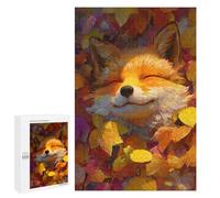 Autumn Fox Portrait-1 Puzzle 1000 Pièces Educa Jouet en Bois Cadeau Unique Décoration Intérieure Jeu Éducatif Challenge Toy Adultes Et Enfants À Partir De 14 Ans 1000 PCS