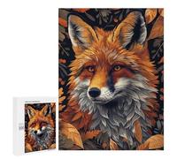 Autumn Fox Portrait-2 Puzzle 500 Pièces Educa Jouet en Bois Cadeau Unique Décoration Intérieure Jeu Éducatif Challenge Toy Adultes Et Enfants À Partir De 14 Ans 500 PCS