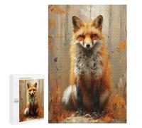 Autumn Fox Portrait-3 Puzzle 1000 Pièces Educa Jouet en Bois Cadeau Unique Décoration Intérieure Jeu Éducatif Challenge Toy Adultes Et Enfants À Partir De 14 Ans 1000 PCS