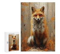 Autumn Fox Portrait-3 Puzzle 300 Pièces Educa Jouet en Bois Cadeau Unique Décoration Intérieure Jeu Éducatif Challenge Toy Adultes Et Enfants À Partir De 14 Ans 300 PCS