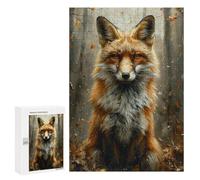 Autumn Fox Portrait-5 Puzzle 1000 Pièces Educa Jouet en Bois Cadeau Unique Décoration Intérieure Jeu Éducatif Challenge Toy Adultes Et Enfants À Partir De 14 Ans 300 PCS