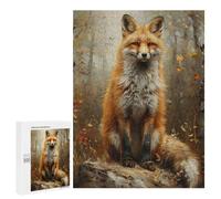 Autumn Fox Portrait-6 Puzzle 1000 Pièces Educa Jouet en Bois Cadeau Unique Décoration Intérieure Jeu Éducatif Challenge Toy Adultes Et Enfants À Partir De 14 Ans 500 PCS
