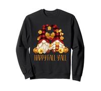 Autumn Gnomes Couple with Pumpkins for Women Happy Fall Yall Sweatshirt
