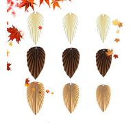 Autumn Hanging Decorations - Seasonal Leaf Paper Fans, 9pcs Maple Leaves Ornaments | Ceiling Wall Party Supplies Baby Shower Birthday, Wedding Thanksgiving Event Decor for Fall Seasonal Celebrations