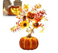 Autumn Harvest Pumpkin Decoration - Batterie Powered Lighted Pumpkin Tree, Fall Seasonal Centrepiece For Weddings, Home Interiors, Kitchen Display, Table Decoration, Housewarming, Parties & Automn
