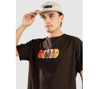 Autumn Headwear Faces T-Shirt marron S