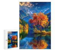 Autumn Lake Reflections Puzzle 1000 Pièces Educa Jouet en Bois Cadeau Unique Décoration Intérieure Jeu Éducatif Challenge Toy Adultes Et Enfants À Partir De 14 Ans 1000 PCS