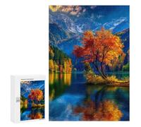 Autumn Lake Reflections Puzzle 300 Pièces Educa Jouet en Bois Cadeau Unique Décoration Intérieure Jeu Éducatif Challenge Toy Adultes Et Enfants À Partir De 14 Ans 300 PCS