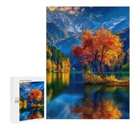 Autumn Lake Reflections Puzzle 500 Pièces Educa Jouet en Bois Cadeau Unique Décoration Intérieure Jeu Éducatif Challenge Toy Adultes Et Enfants À Partir De 14 Ans 500 PCS