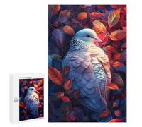Autumn Leaf Pigeon Artwork Puzzle 1000 Pièces Educa Jouet en Bois Cadeau Unique Décoration Intérieure Jeu Éducatif Challenge Toy Adultes Et Enfants À Partir De 14 Ans 1000 PCS