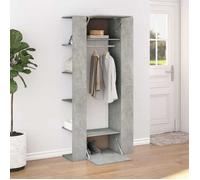 ""Autumn Mega Sale""Buffet commode haut - Vidaxl - pour salon - Armoire de couloir Gris béton 97,5x37x99 cm Bois d'ingénierie FR283628