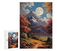 Autumn Moonlit Mountain Landscape Puzzle 1000 Pièces Educa Jouet en Bois Cadeau Unique Décoration Intérieure Jeu Éducatif Challenge Toy Adultes Et Enfants À Partir De 14 Ans 300 PCS
