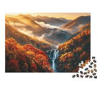 Autumn Mountain Puzzle for Garçons et Filles 1000 Piece Recyclable Scenic Wilderness Puzzle Amusant and Stimulant Jeu Familial Great Cadeau Idea for Child‘s Birthday 70x50cm/1000pcs