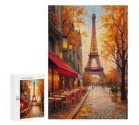 Autumn Paris Street Scene Puzzle 1000 Pièces Educa Jouet en Bois Cadeau Unique Décoration Intérieure Jeu Éducatif Challenge Toy Adultes Et Enfants À Partir De 14 Ans 300 PCS