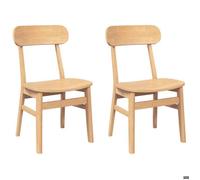 ""Autumn sale"" Chaises à manger ou salon 2 pcs bois massif caoutchouc - 46x47x81.5 cm 9051
