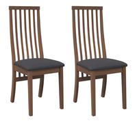 ""Autumn sale"" Chaises à manger ou salon coussins 2 pcs marron bois massif caoutchouc - 41x48.5x101 cm 8200