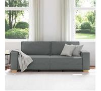 ""Autumn sale""élégant Canapé 3 places - avec accoudoirs - 100 % polyester - Gris foncé 180 cm Tissu Home297230