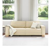 ""Autumn sale""élégant Canapé 3 places Pour salon - avec accoudoirs - crème 180 cm en tissu Home895887