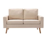 ""Autumn sale""élégant Canapé à 2 places - Loveseat/Sofa - 100 % polyester - Crème Tissu Home677069
