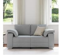 ""Autumn sale""élégant canapé loveseat Canapé d'angle/Sofa - avec accoudoirs - gris clair 120 cm en tissu Home515574
